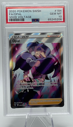2020 POKEMON SWORD & SHIELD VIVID VOLTAGE #184 FA/OPAL PSA 10 GEM MINT - Image 1