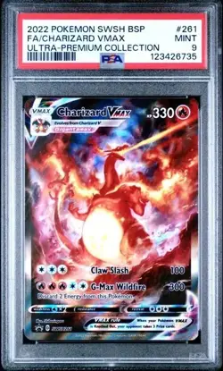 CHARIZARD VMAX #261 PSA 9 • 2022 POKEMON SWSH ULTRA-PREMIUM COLLECTION FULL ART - Image 1