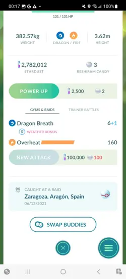 Pokemon Go Legendary Reshiram ( Normal ) - Image 2