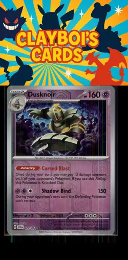 Dusknoir Reverse Holo Rare SV: Shrouded Fable Pokemon TCG 020/064 NM+ - Image 1