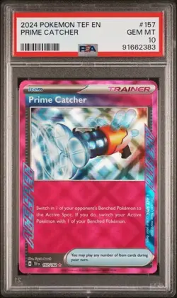 91179922 Prime Catcher 2024 Pokemon Temporal Forces 157 PSA 10 GEM MINT - Image 1