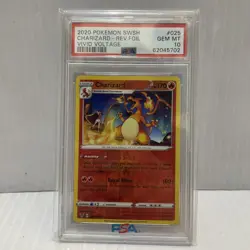 PSA 10 GEM MINT! Pokemon TCG Charizard 025 Vivid Voltage Reverse Foil! - Image 1