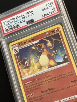 Charizard Reverse Holo 025/185 Vivid Voltage 2020 Pokemon PSA 10 - Image 2