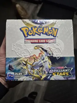 Sword & Shield Brilliant Stars Booster Box Pokemon TCG Factory Sealed - Image 1