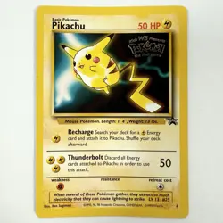 Pokemon TCG Black Star WB First Movie Promo Pikachu 4 LP WOTC - Image 1