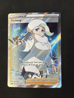 Melony (Full Art) 195/198 Sword & Shield Chilling Reign Holo Trainer Pokemon - Image 1
