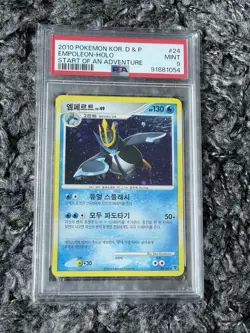 Pokemon Empoleon PSA 9 Holo Korean Start Of An Adventure DP1 24 DP Diamond Base - Image 1