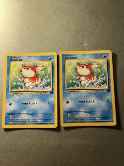 Pokemon TCG Goldeen Lot of 2 53/64 Jungle Set Vintage Wotc 1999 NM - Image 1