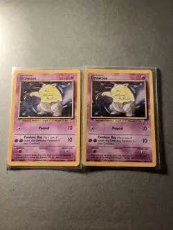 Pokemon TCG Drowzee Lot of 2 49/102 Base Set Unlimited Common Vintage NM WOTC - Image 1