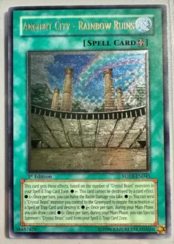 Yu-Gi-Oh Ancient City - Rainbow Ruins FOTB-EN045 1st Edition Ultimate Rare LP-NM - Image 1