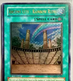 Yu-Gi-Oh Ancient City - Rainbow Ruins FOTB-EN045 1st Edition Ultimate Rare LP-NM - Image 2