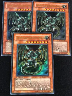 Yugioh Ancient Gear Gadjiltron Dragon SD10-EN001 1st Ultra x3 (LP) - Image 1