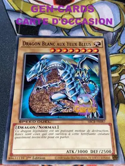 CARTE Yu Gi Oh DRAGON BLANC AUX YEUX BLEUS SBCB-FR087 1ere edition - Image 1