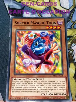 CARTE Yu Gi Oh SORCIER MASQUE TOON SS01-FRC05 SPEED DUEL - Image 1