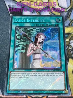 CARTE Yu Gi Oh LANCE INTERDITE RA02-FR058 SECRET RARE 1ere edition - Image 1