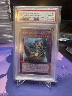Yu-gi-oh! Dark Magician Girl Dragon Knight RA03-EN258 Quarter Century PSA 10 - Image 1