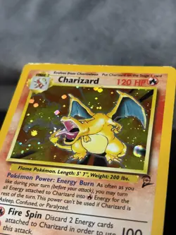 Charizard 4/130 Base Set 2 Holo Rare MP Pokemon Card TCG - Image 2