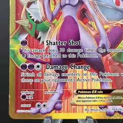 Mewtwo EX 164/162 XY Breakthrough Secret Rare Gold Full Art Pokemon TCG Card - Image 2