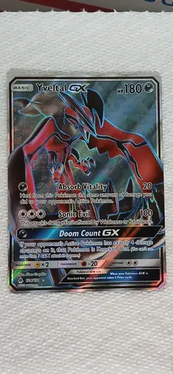 Yveltal GX Full Art Holo Card 124/131 Sm-Forbidden Light NM/ M Pokemon - Image 1