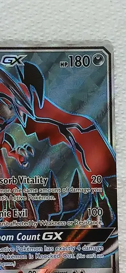 Yveltal GX Full Art Holo Card 124/131 Sm-Forbidden Light NM/ M Pokemon - Image 4