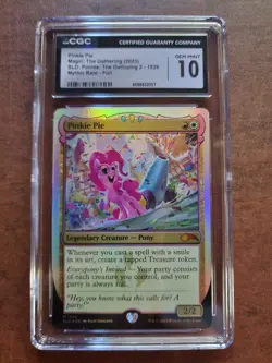 MTG Ponies the Galloping 2 Pinkie Pie CGC Gem Mint 10 My Little Pony Card - Image 1