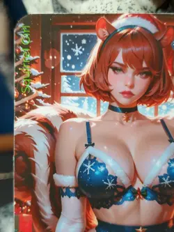 Squirrel Girl Xmen Waifu Fireplace Marvel Lonestar Customs Christmas 2025 Card - Image 2