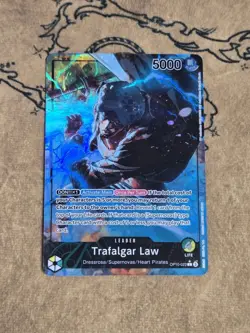 One Piece Card Game Trafalgar Law Parallel OP10-022 Leader Rare NM English - Image 1