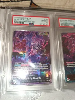 4 Four Emperors English Version 2nd Anniversary Set PSA 10 One Piece Card Game - Image 3