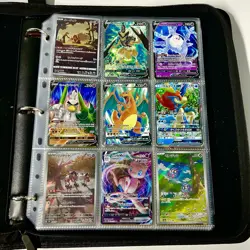 Huge Binder Collection Lot of 170+ Pokemon Cards Mixed EX SV Holo Full Art LP/NM - Image 1