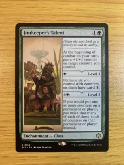 Innkeeper's Talent Bloomburrow Regular Magic the Gathering Card 0180 Enhancement - Image 1