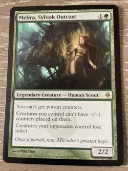 Melira, Sylvok Outcast New Phyrexia Rare MTG NM Magic: The Gathering Free Ship - Image 1