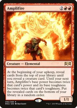 Amplifire NM/M Ravnica Allegiance Red Creature Elemental Mtg Magic English - Image 1