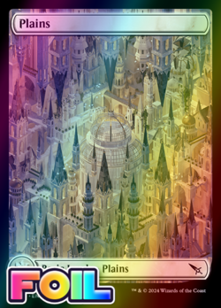 x1 Plains MKM MTG 272 FOIL FULL ART BASIC LAND M/NM 1x - Image 1