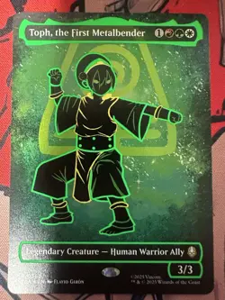 Toph, the First Metalbender Neon Ink Foil Magic: The Gathering TLA #362 - Image 2
