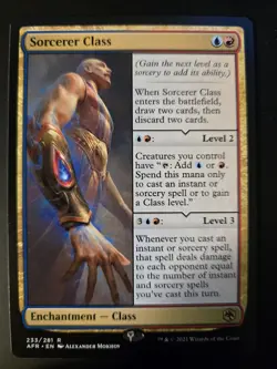 Sorcerer Class NM Adventures in the Forgotten Realms MTG FREE SHIPPING - Image 1