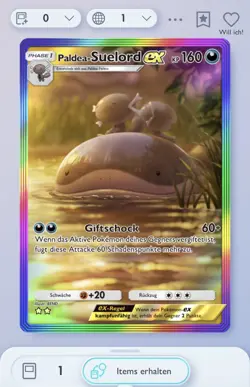 Pokemon TCG Pocket- Paldea-Suelord EX - Paldean Clodsire EX - Rainbow Rare [Ger] - Image 1