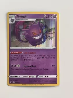 Pokemon TCG Gengar 085/202 Holo Rare - Sword & Shield - Image 1