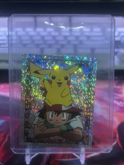 Pokemon - Ash & Pikachu Topps Merlin Sticker Series 1 - #S2/36 - Holo 1999 NM! - Image 1