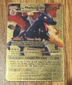 Pokemon TCG Shining Charizard GX 2019 Rare Full Art Gold Foil - Image 1