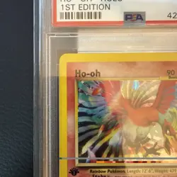 HO-OH-HOLO 1ST EDITION POKEMON NEO REVELATION 2001 7 PSA 9 - Image 3