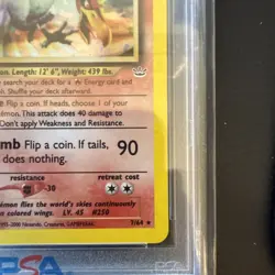 HO-OH-HOLO 1ST EDITION POKEMON NEO REVELATION 2001 7 PSA 9 - Image 5
