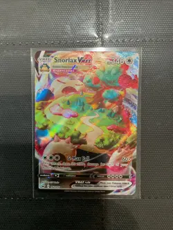 Pokemon TCG Snorlax VMAX Sword & Shield Base Set 142/202 - Image 1