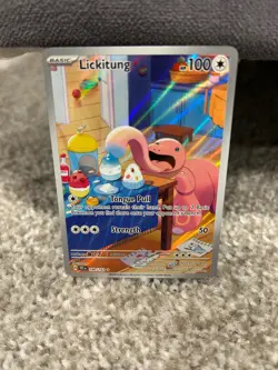Pokemon TCG Lickitung Special Illustration Rare Temporal Forces 180/162 Holo - Image 1