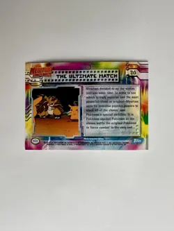 1999 Topps Pokemon Movie Mewtwo Strikes Back #34 The Ultimate Match Foil - Image 3