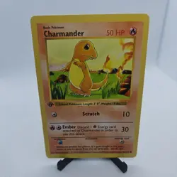 1999 Pokemon Base Set Shadowless First Edition Charmander - Image 1