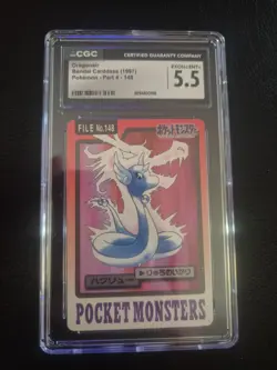 Bandai Pocket Monsters 1997 Dragonair Pokemon Part 4 148 CGC 5.5 Excellent 1:30 - Image 1