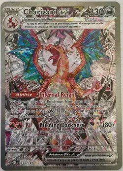 Pokemon TCG Charizard ex Obsidian Flames Special Illustration Rare 223/197 NM - Image 1