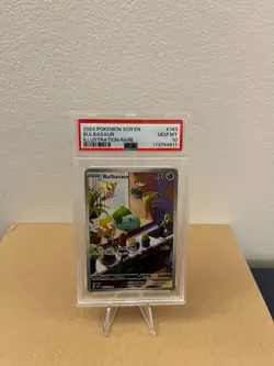 Pokemon Bulbasaur 143/142 Sv07 Stellar Crown Illustration Rare PSA 10 English - Image 1