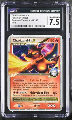 Charizard G Lv.X 143/147 Supreme Victors Holo Rare CGC 7.5 NEAR MINT+ Pokemon - Image 1