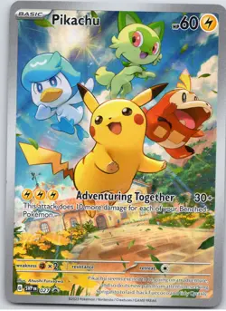 POKEMON TCG PIKACHU 027 SVP EN PROMO SCARLET & VIOLET POKEMON - Image 1